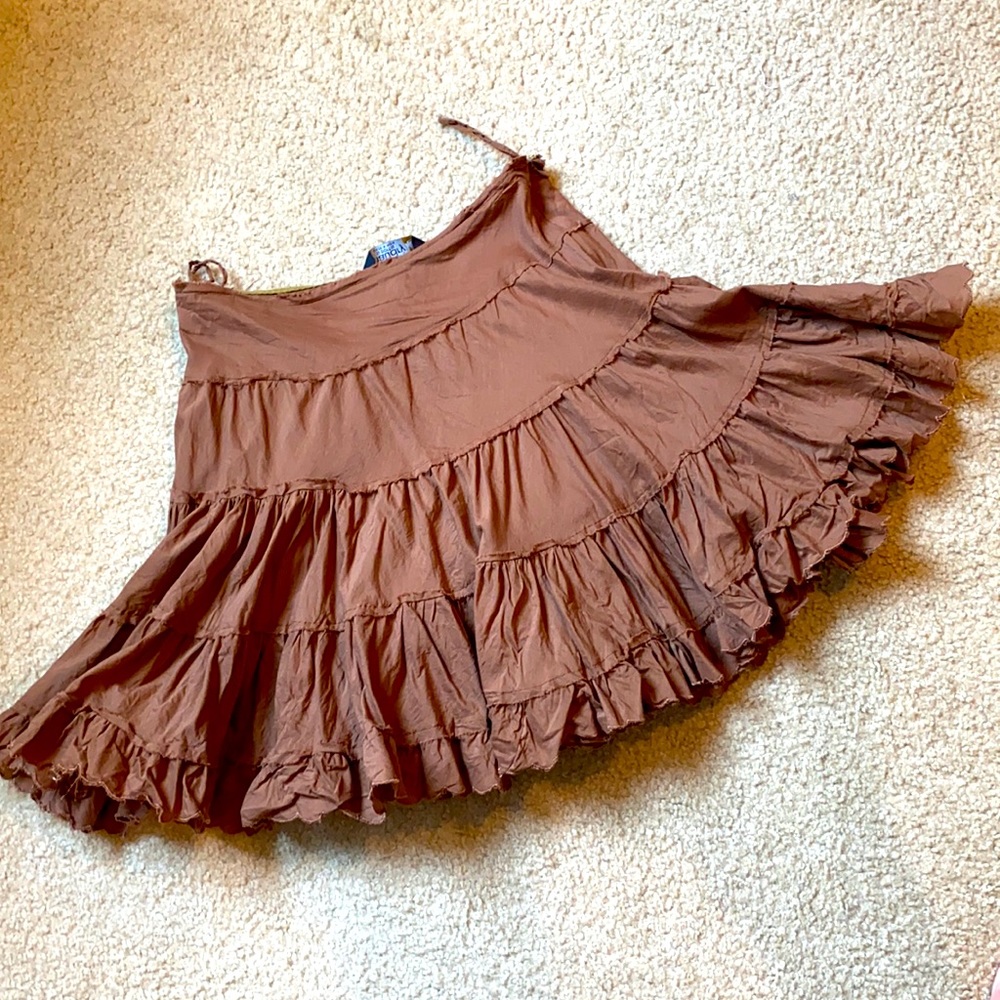 Ruffled mini skirt
